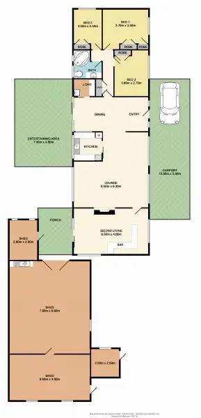 Floorplan of Homely house listing, 8 Latimer Street, Benalla VIC 3672
