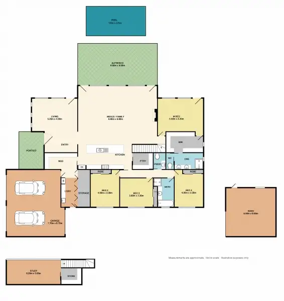 Floorplan of Homely house listing, 9 Norman Place, Benalla VIC 3672