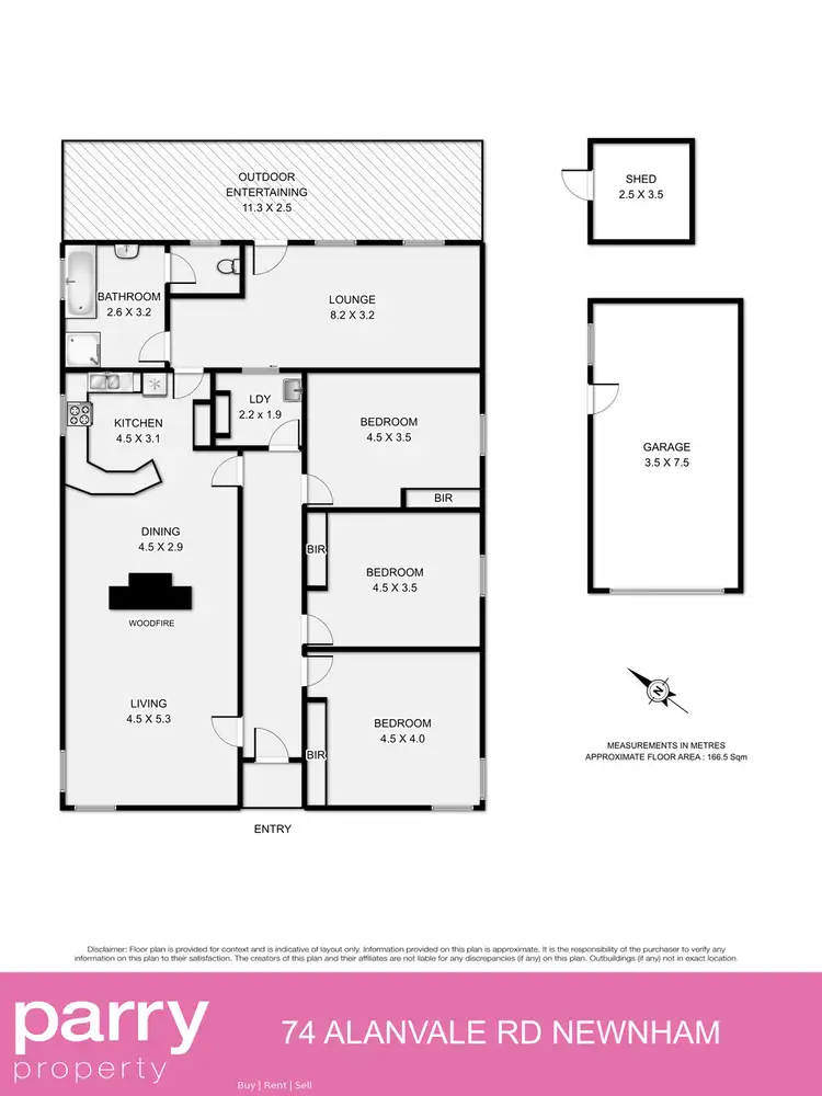 Floorplan of Homely house listing, 74 Alanvale Road, Newnham TAS 7248