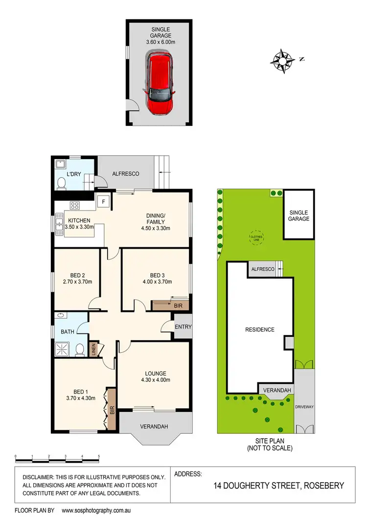 Floorplan of Homely house listing, 14 Dougherty Street, Rosebery NSW 2018