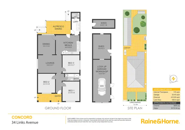 Floorplan of Homely house listing, 34 Links Avenue, Concord NSW 2137