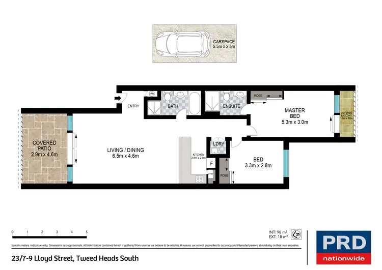 Floorplan of Homely unit listing, 23/7-9 Lloyd Street, Tweed Heads South NSW 2486