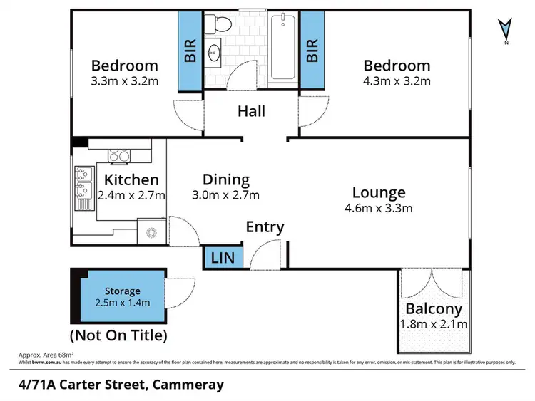 Floorplan of Homely apartment listing, 4/71A Carter Street, Cammeray NSW 2062