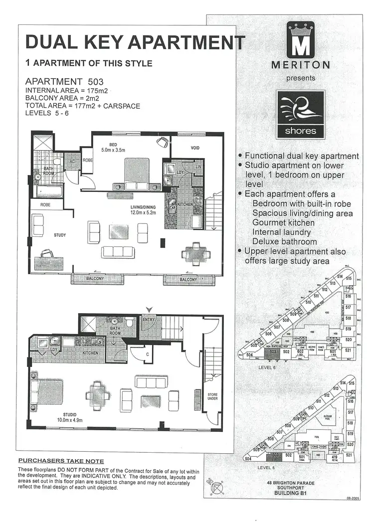 Floorplan of Homely unit listing, 503/1 Como Street, Southport QLD 4215