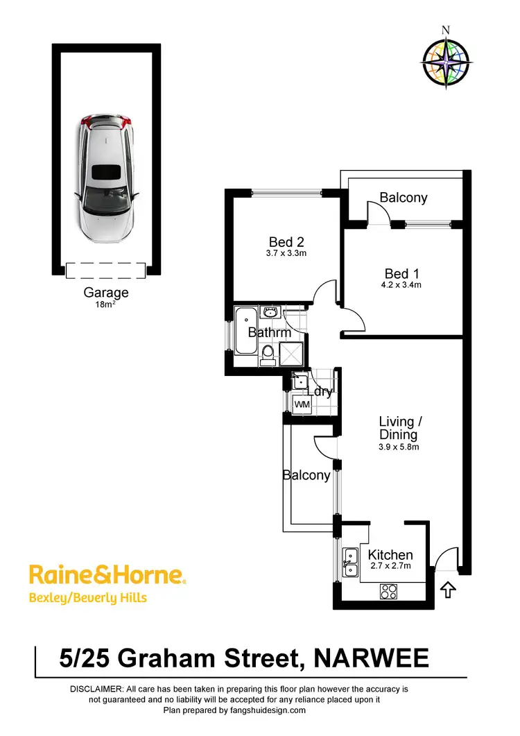Floorplan of Homely apartment listing, 5/25 Graham Road, Narwee NSW 2209