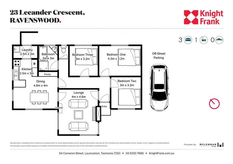 Floorplan of Homely house listing, 23 Leeander Crescent, Ravenswood TAS 7250