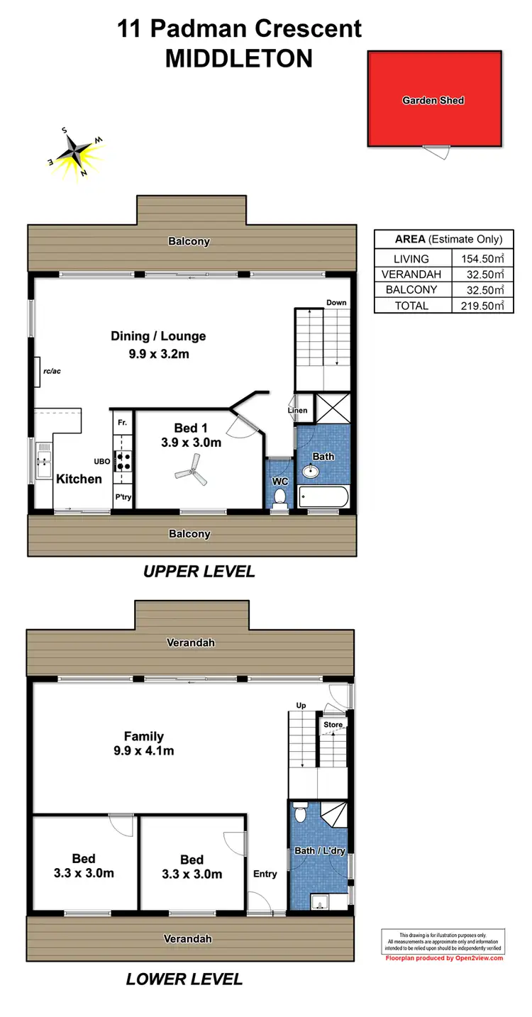 Floorplan of Homely house listing, 11 Padman Crescent, Middleton SA 5213