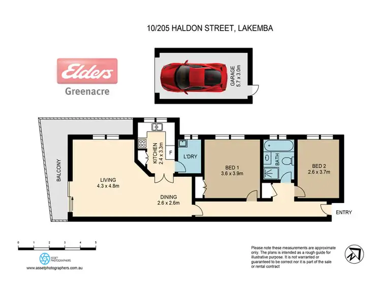 Floorplan of Homely unit listing, 10/205 Haldon Street, Lakemba NSW 2195