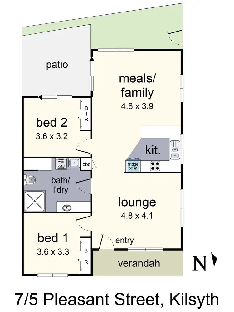 Floorplan of Homely retirement listing, 7/5 Pleasant Street, Kilsyth VIC 3137