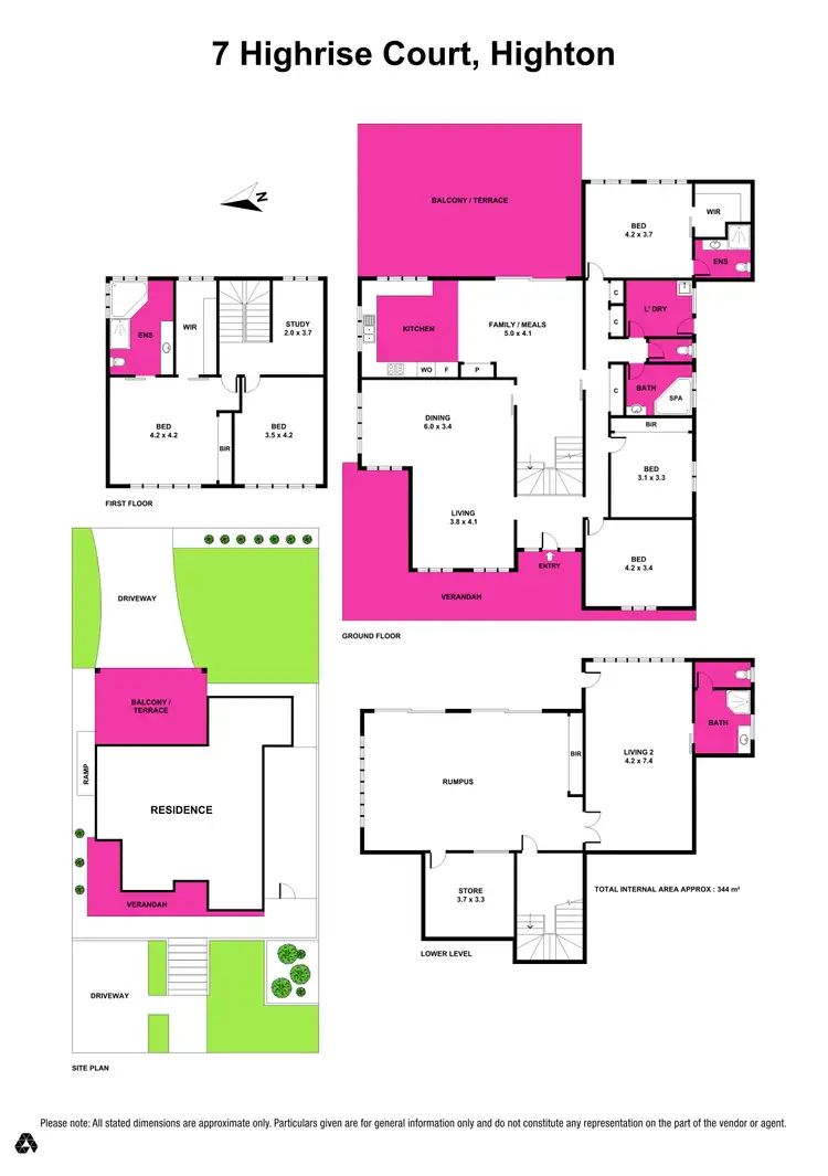 Floorplan of Homely house listing, 7 Highrise Court, Highton VIC 3216