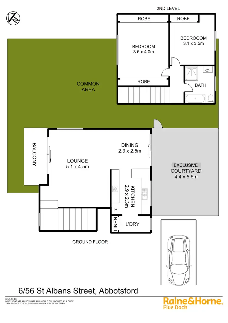 Floorplan of Homely townhouse listing, 6 / 56 ST ALBANS STREET, Abbotsford NSW 2046
