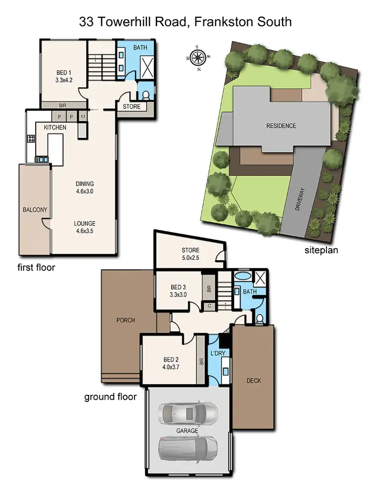 Floorplan of Homely house listing, 33 Towerhill Road, Frankston South VIC 3199