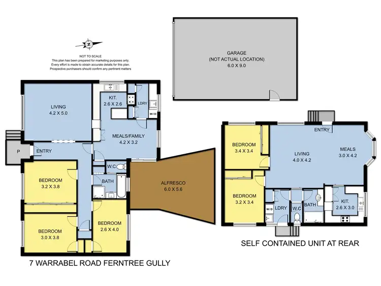 Floorplan of Homely house listing, 7 Warrabel Road, Ferntree Gully VIC 3156