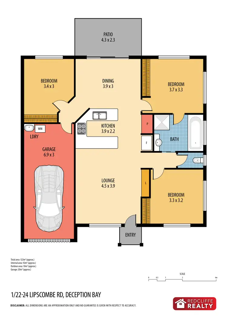 Floorplan of Homely unit listing, 1/24-26 Lipscombe Road, Deception Bay QLD 4508