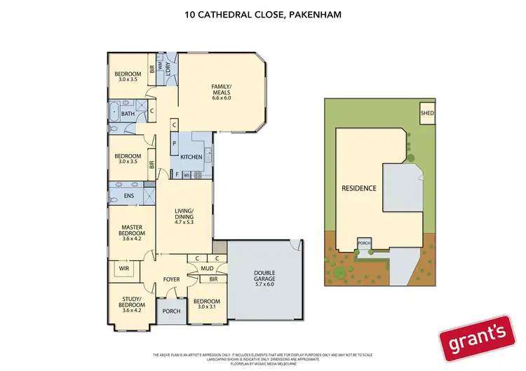 Floorplan of Homely house listing, 10 Cathedral Close, Pakenham VIC 3810