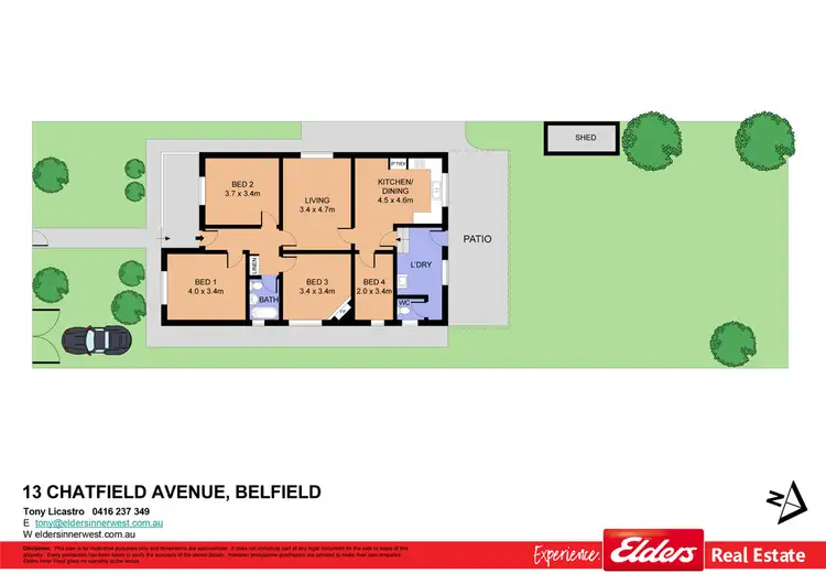 Floorplan of Homely house listing, 13 Chatfield Avenue, Belfield NSW 2191