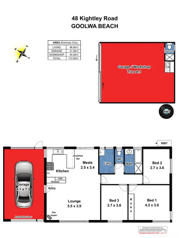 Floorplan of Homely house listing, 48 Kightley Road, Goolwa Beach SA 5214