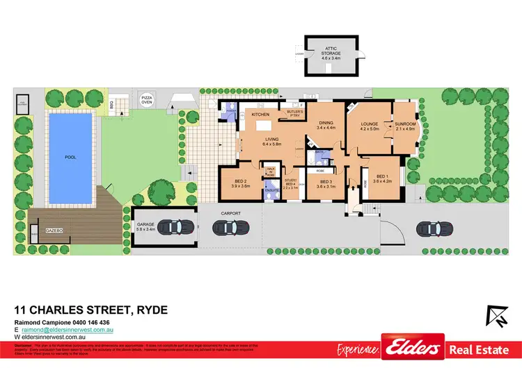 Floorplan of Homely house listing, 11 Charles Street, Ryde NSW 2112