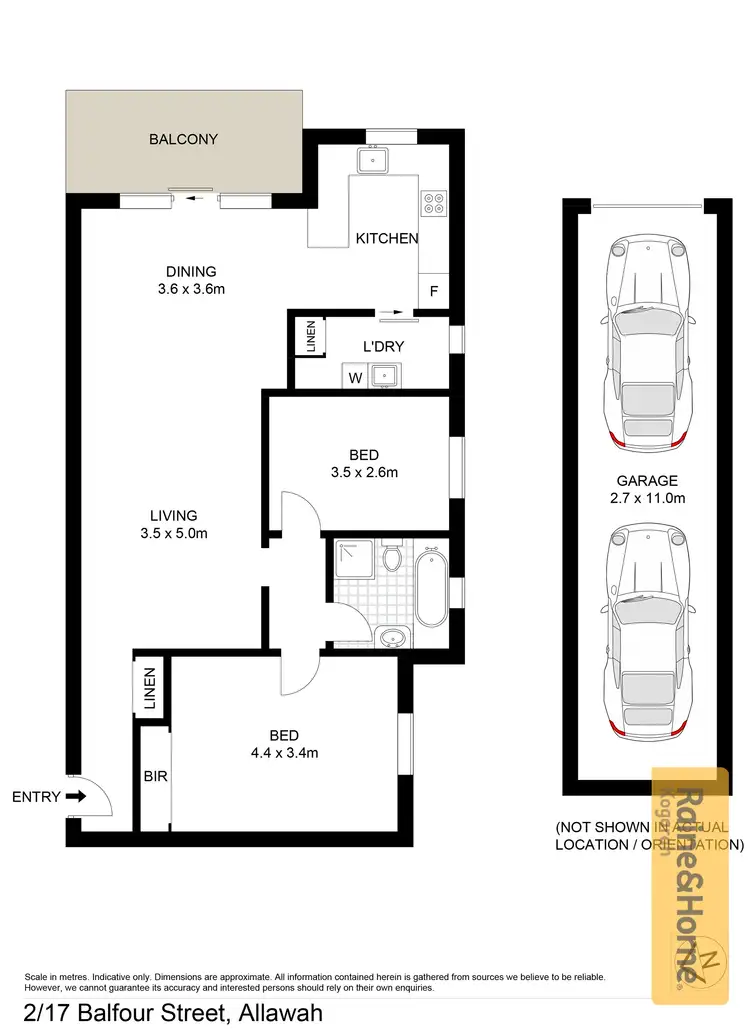 Floorplan of Homely unit listing, 2/17-19 Balfour Street, Allawah NSW 2218