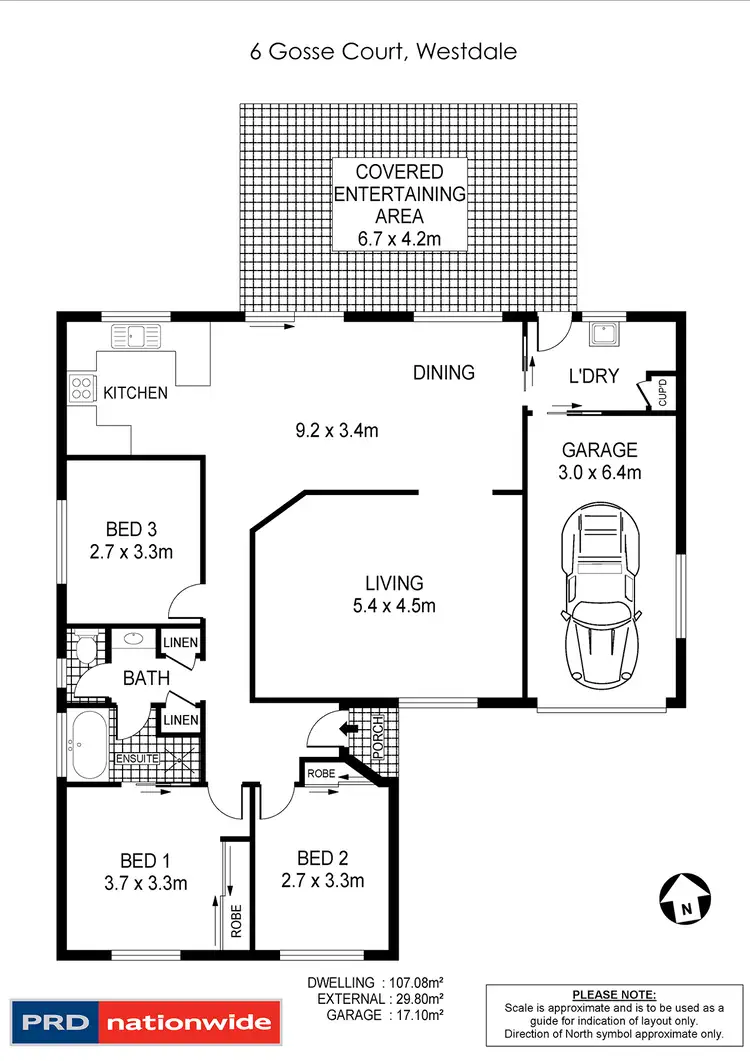 Floorplan of Homely house listing, 6 Gosse Court, Tamworth NSW 2340