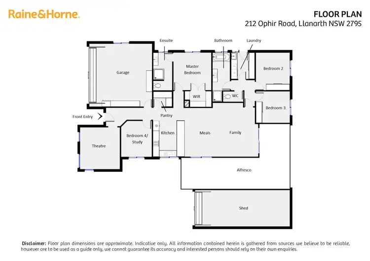 Floorplan of Homely house listing, 212 Ophir Road, Llanarth NSW 2795