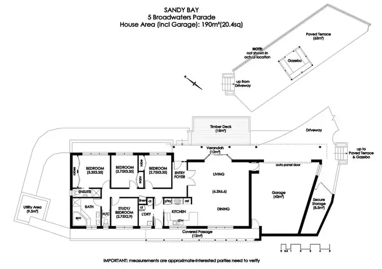 Floorplan of Homely house listing, 5 Broadwaters Parade, Sandy Bay TAS 7005