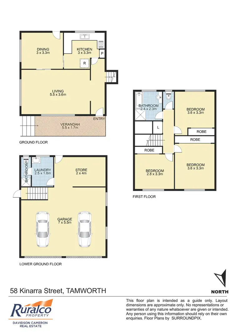 Floorplan of Homely house listing, 58 Kinarra Street, Tamworth NSW 2340