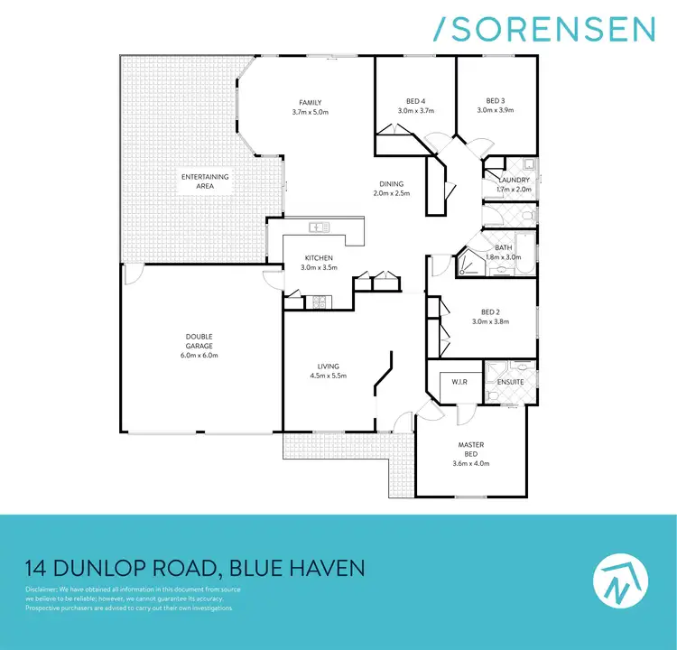Floorplan of Homely house listing, 14 Dunlop Road, Blue Haven NSW 2262
