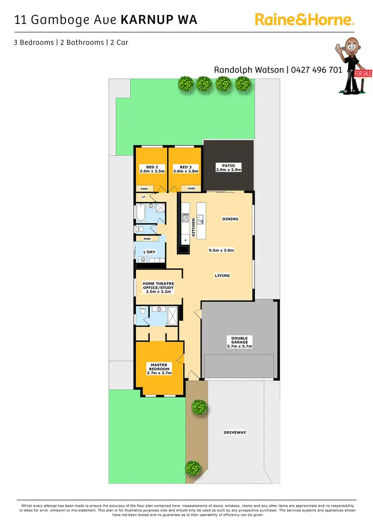 Floorplan of Homely house listing, 11 GAMBOGE AVENUE, Karnup WA 6176