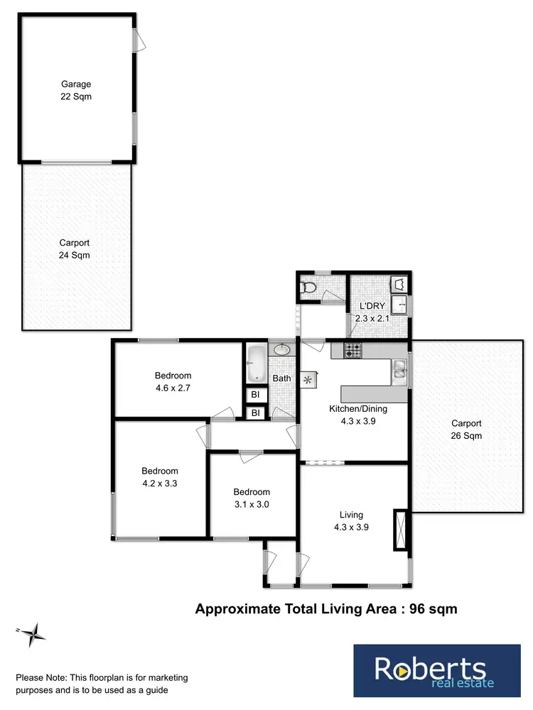 Floorplan of Homely house listing, 9 Fourth Avenue, New Norfolk TAS 7140