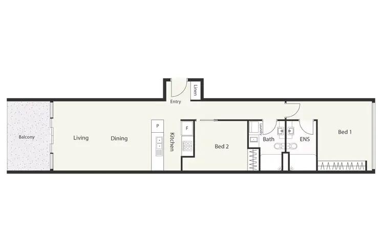Floorplan of Homely apartment listing, 80/11 Trevillian Quay, Kingston ACT 2604