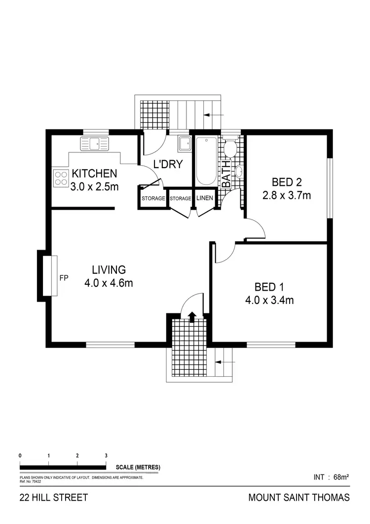 Floorplan of Homely house listing, 22 Hill Street, Mount Saint Thomas NSW 2500
