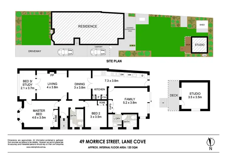 Floorplan of Homely semi-detached listing, 49 Morrice Street, Lane Cove NSW 2066