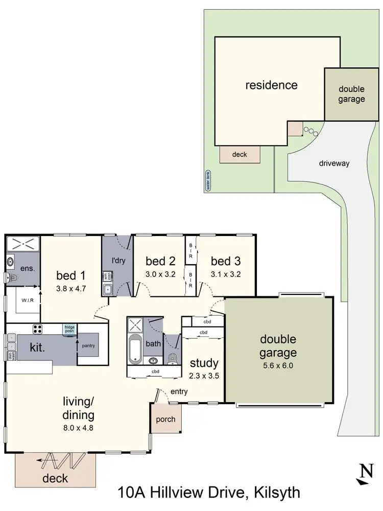 Floorplan of Homely house listing, 10A Hillview Drive, Kilsyth VIC 3137