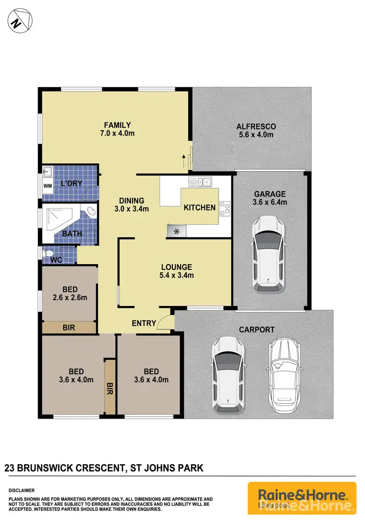Floorplan of Homely house listing, 23 Brunswick Crescent, St Johns Park NSW 2176
