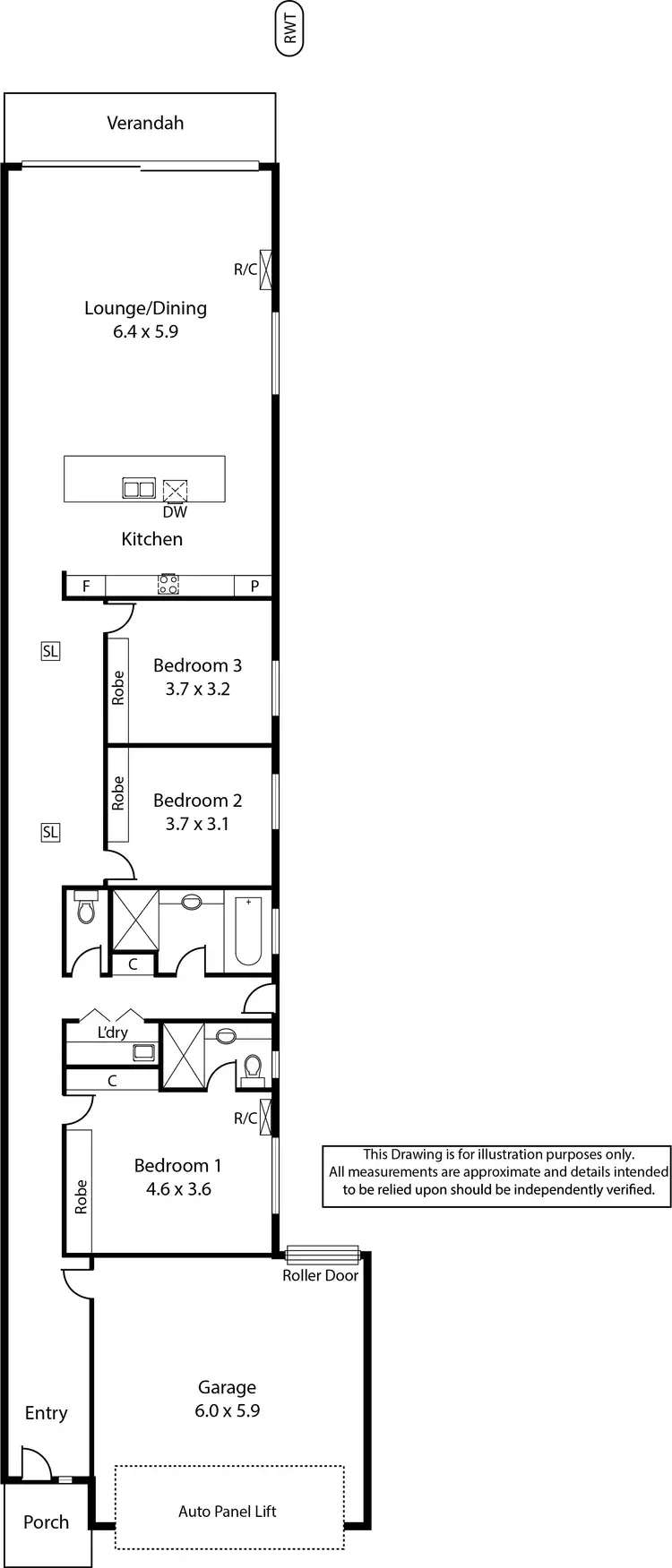 Floorplan of Homely house listing, 18A Lexington Road, Henley Beach South SA 5022