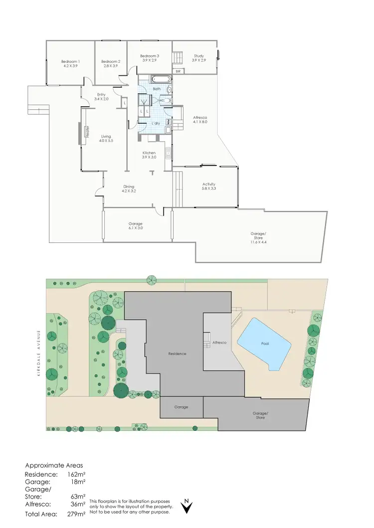 Floorplan of Homely house listing, 73 Kirkdale Avenue, Floreat WA 6014