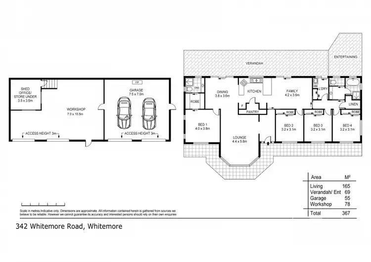 Floorplan of Homely house listing, 342 Whitemore Road, Whitemore TAS 7303