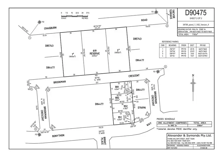 Floorplan of Homely land listing, 14 Bonython Way, Craigburn Farm SA 5051