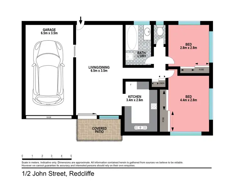 Floorplan of Homely unit listing, 1/2 John Street, Redcliffe QLD 4020