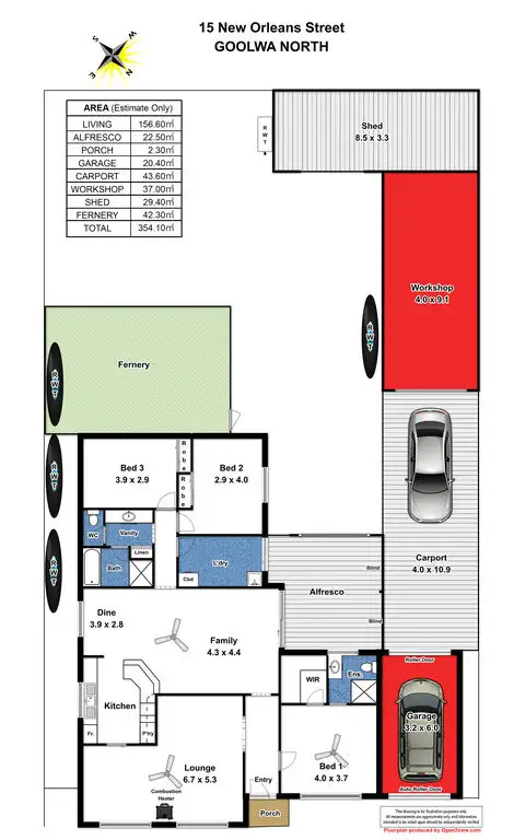 Floorplan of Homely house listing, 15 New Orleans Street, Goolwa North SA 5214
