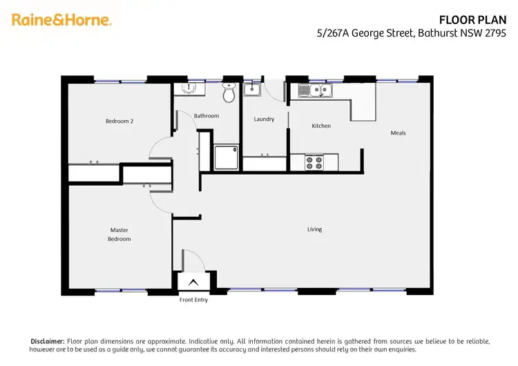 Floorplan of Homely house listing, 5/267a George Street, Bathurst NSW 2795