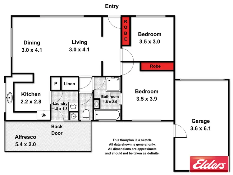Floorplan of Homely unit listing, Unit 3, 10-12 BELLINGHAM STREET, Leongatha VIC 3953