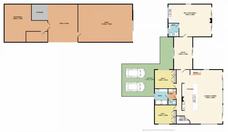 Floorplan of Homely rural property listing, 1475 Benalla - Whitfield Road, Myrrhee VIC 3732