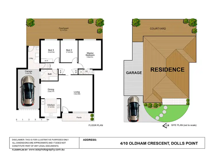 Floorplan of Homely townhouse listing, 4/10 Oldham Crescent, Dolls Point NSW 2219