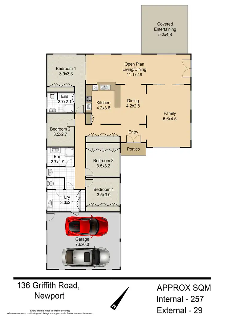 Floorplan of Homely house listing, 136 Griffith Rd, Newport QLD 4020