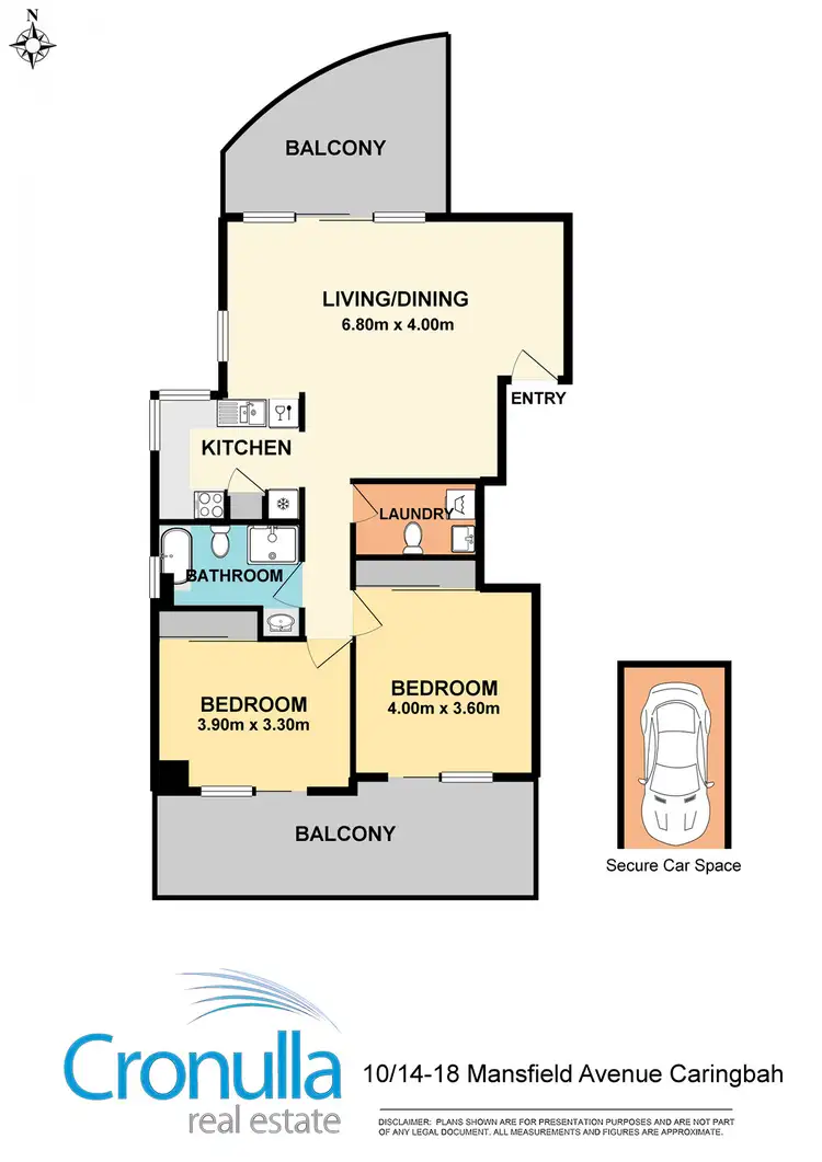 Floorplan of Homely apartment listing, 10/14-18 Mansfield Ave, Caringbah NSW 2229