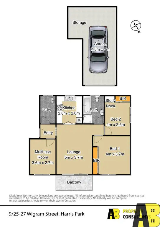 Floorplan of Homely unit listing, 9/25-27 WIGRAM STREET, Harris Park NSW 2150