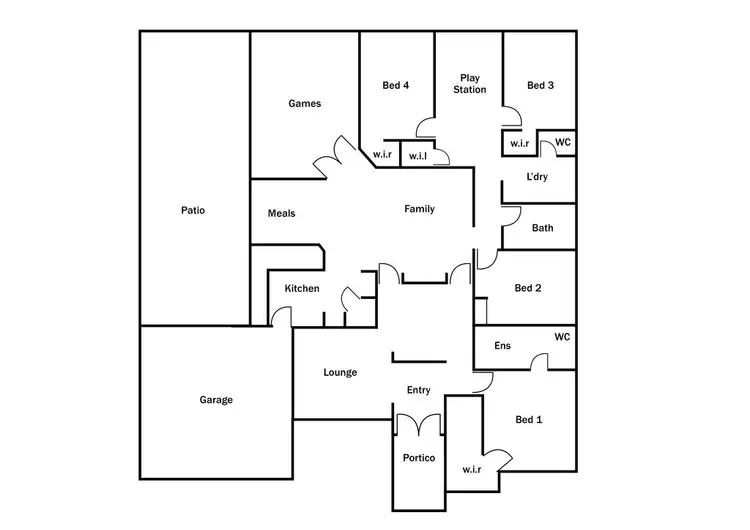 Floorplan of Homely house listing, 42 Pennlake Drive, Spearwood WA 6163