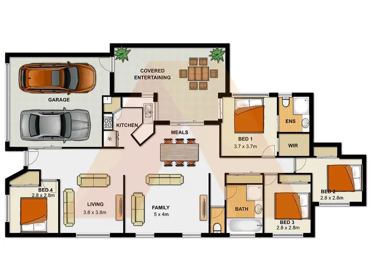 Floorplan of Homely house listing, 7 Clearview Court, Eagleby QLD 4207